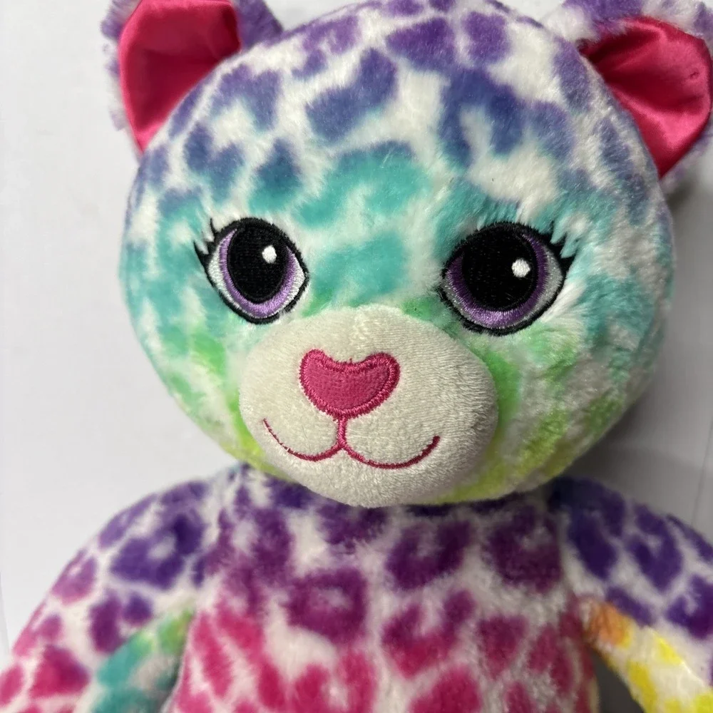 Build A Bear Workshop Rainbow Leopard Cat Kitty 17